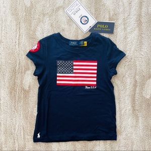 Polo Ralph Lauren American Flag Olympics Toddler Shirt